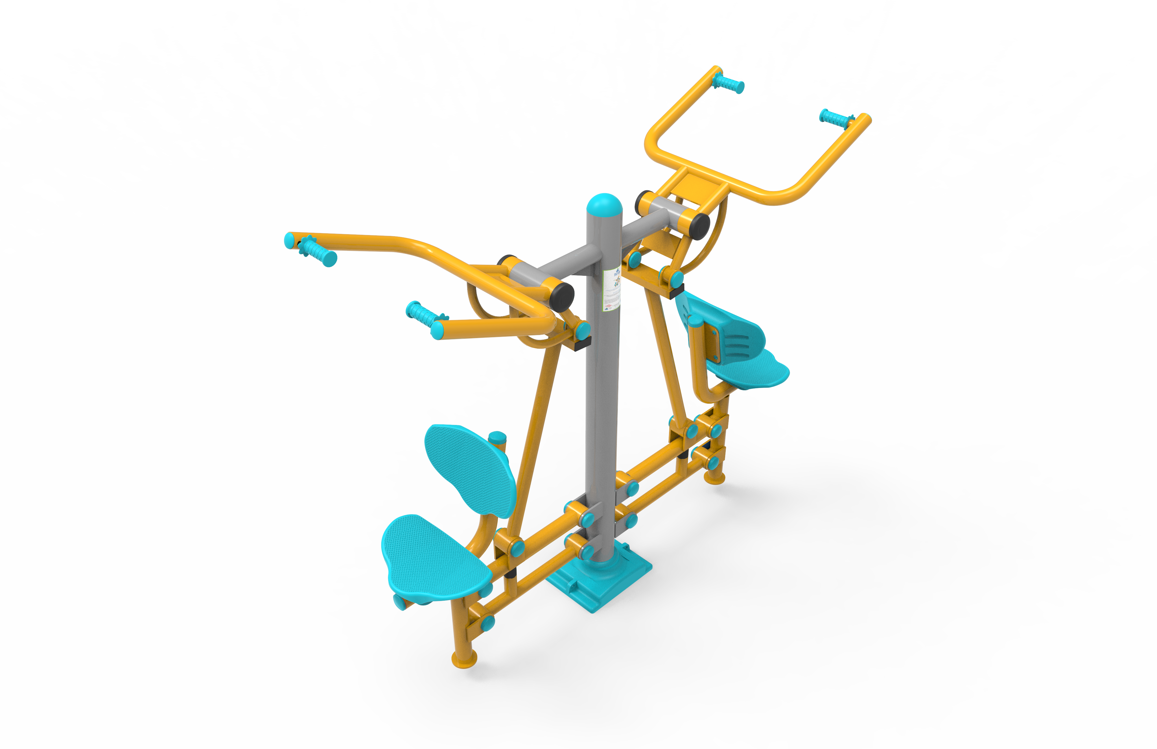 İkili Vucut Gelistirme Aleti KLF-11 | Dış Mekan Spor Aletleri | Erse Kent Mobilyaları